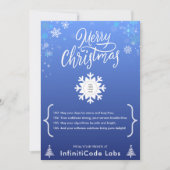 メリークリスマスソフトウェア開発会社のロゴ シーズンカード (正面)