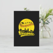 メリークリスマスソフトボールサンタ小妖精や小人トナディアベースバ 招待状 (スタンド正面)