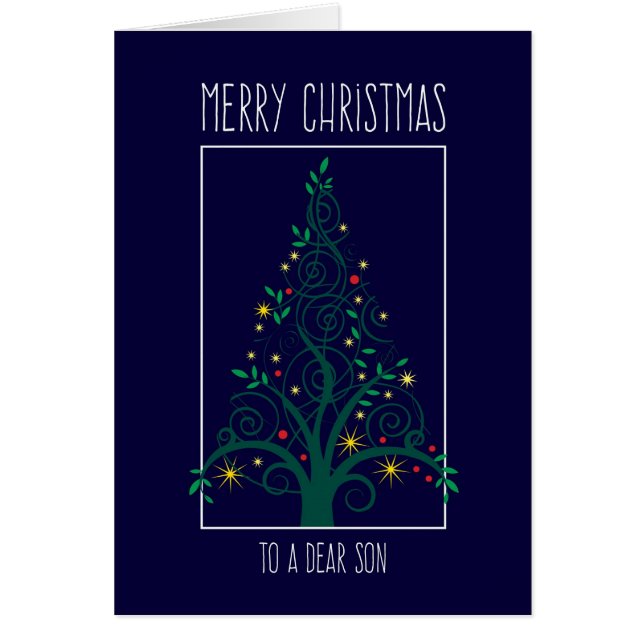 メリークリスマスソンカラフル、木の渦巻き (正面)