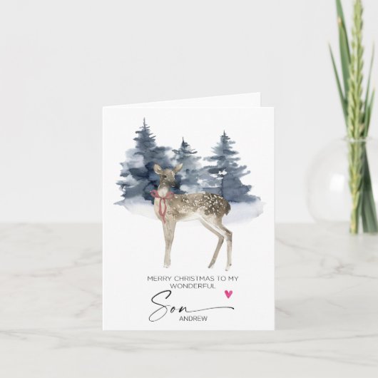 メリークリスマスソン カード (正面)