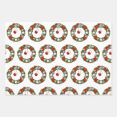 メリークリスマスタイガーカット ラッピングペーパーシート (正面)