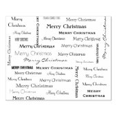 メリークリスマスタイプスタイルフォントアート ラバースタンプ (インプリント)