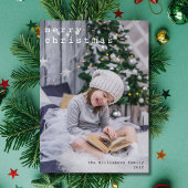 メリークリスマスタイプライターフォント写真写真 シーズンカード
