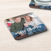 メリークリスマスタイポグラフィとフォトホリデー コースター (左側)