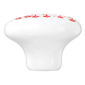 メリークリスマスタイポグラフィアート セラミックノブ (側面)
