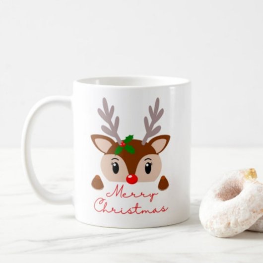 メリークリスマスタイポグラフィコーヒーマグ コーヒーマグカップ