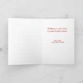 メリークリスマスタイポグラフィツリー シーズンカード (内部)