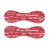 メリークリスマスタイポグラフィパターン 野球ボール (パネル)