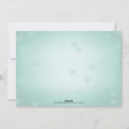 メリークリスマスタイポグラフィホリデーフォトカード シーズンカード (裏面)