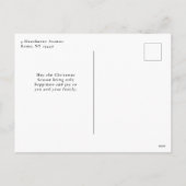 メリークリスマスタイポグラフィレッド2枚 シーズンポストカード (裏面)