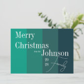 メリークリスマスタイポグラフィ非写真 シーズンカード (スタンド正面)