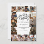 メリークリスマスタイポグラフィ17写真 シーズンカード (正面)