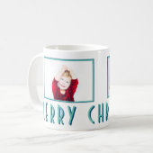 メリークリスマスタイポグラフィ2枚 コーヒーマグカップ (正面左)