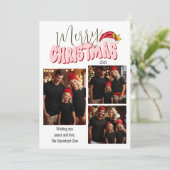 メリークリスマスタイポグラフィ3ファミリーフォトフェスティバル シーズンカード (スタンド正面)