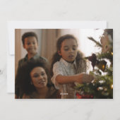 メリークリスマスタイポグラフィ3写真 シーズンカード (裏面)