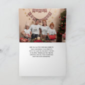 メリークリスマスタイポグラフィ3 Photo Collage holiday カード (内部)