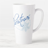 メリークリスマスタイポグラフィ カフェラテマグ (右)