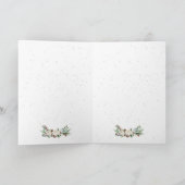 メリークリスマスタイポグラフィ&クリスマスリース シーズンカード (内部)