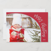 メリークリスマスタイポグラフィ シーズンカード (正面)