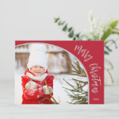 メリークリスマスタイポグラフィ シーズンカード (スタンド正面)