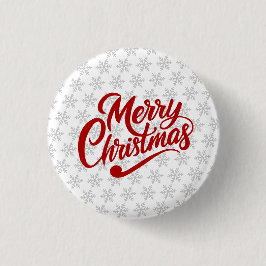 メリークリスマスタイポグラフィ 缶バッジ