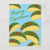 メリークリスマスタコアバランシェおいしい休日 ポストカード (正面)