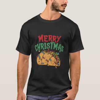 メリークリスマスタコメキシコ人恋人グルメギフト Tシャツ