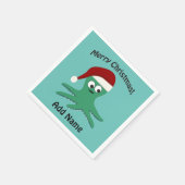 メリークリスマスタコ スタンダードカクテルナプキン (角)