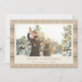 メリークリスマスタン・プレイド写真 シーズンカード (正面)