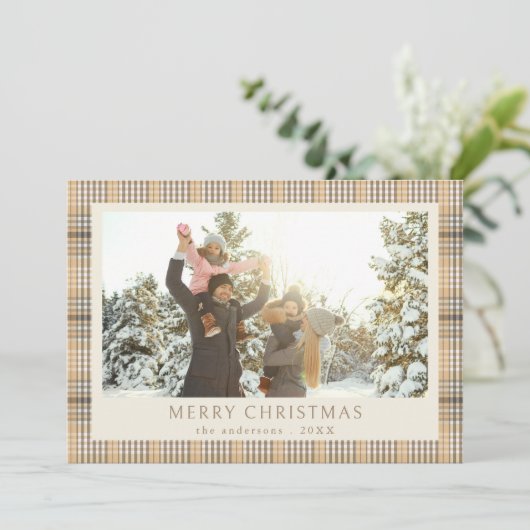 メリークリスマスタン・プレイド写真 シーズンカード (スタンド正面)