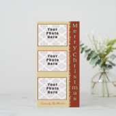 メリークリスマスタン/レッド3写真4x8 シーズンカード (スタンド正面)