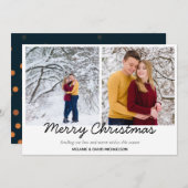 メリークリスマスタータンチェックフォトコラージュシーズン シーズンカード (正面/裏面)