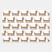 メリークリスマスダシュント ラッピングペーパーシート (正面)