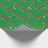 メリークリスマスダシュント ラッピングペーパー (角)