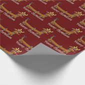 メリークリスマスダシュント ラッピングペーパー (角)