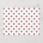 メリークリスマスダスティバラピンクポルカダスト ポストカード (裏面)