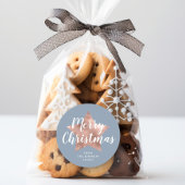 メリークリスマスダスティブルーバラ金ゴールドスター ラウンドシール