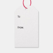 メリークリスマスダックスシャンドドッグス雪だるま ギフトタグ (裏面)