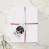 メリークリスマスダックスシャンドドッグス雪だるま ギフトタグ (より糸付き)