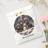 メリークリスマスダックスシャンドドッグス雪だるま フェイバーバッグ (封をした状態)