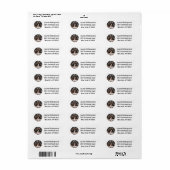 メリークリスマスダックスシャンドドッグス雪だるま ラベル (フルシート)