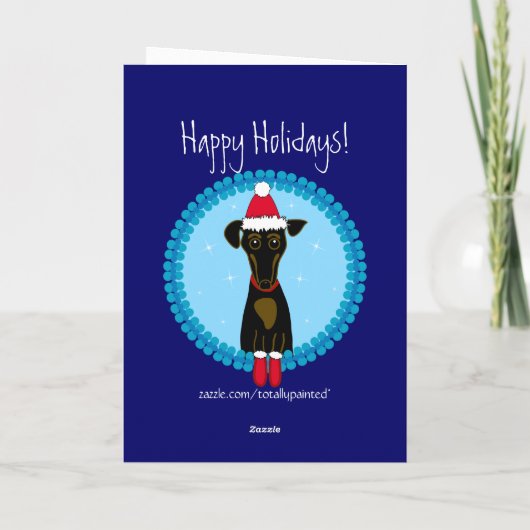 メリークリスマスダックスフント シーズンカード (裏面)