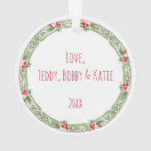 メリークリスマスダディキッズナグズ年季フェスティバルおもしろい オーナメント (裏面)