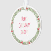 メリークリスマスダディキッズナグズ年季フェスティバルおもしろい オーナメント (正面)