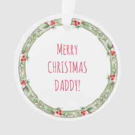 メリークリスマスダディキッズナグズ年季フェスティバルおもしろい オーナメント