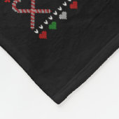 メリークリスマスダルマチアン犬の恋人ファミリー醜いXm フリースブランケット (角)