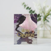 メリークリスマスダンサーパーソナライズされた葉書 ポストカード (スタンド正面)