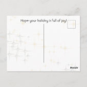 メリークリスマスダンサーパーソナライズされた葉書 ポストカード (裏面)