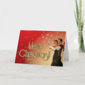 メリークリスマスダンサーパーソナライズされた シーズンカード (正面)