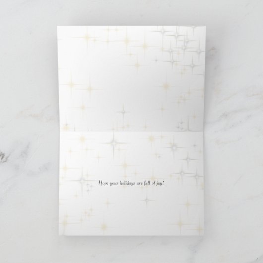 メリークリスマスダンサーパーソナライズされた シーズンカード (内部)